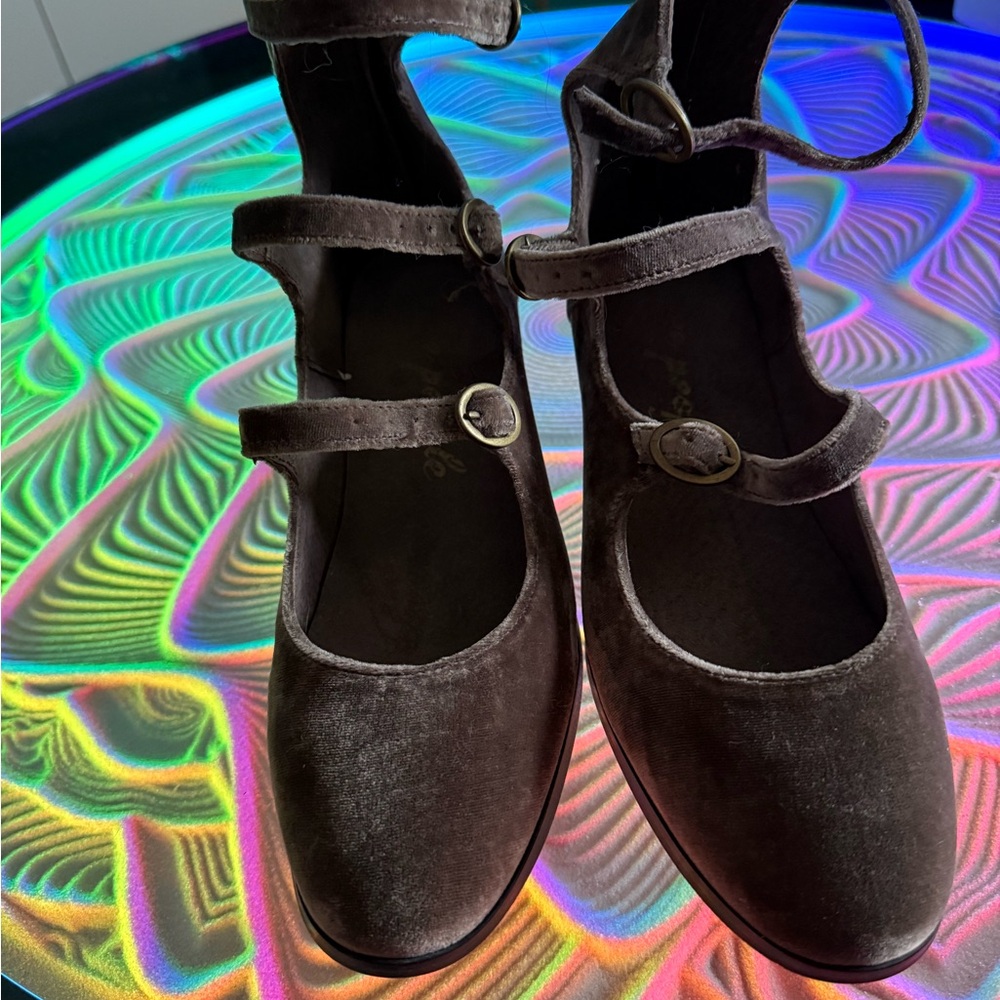 Free People Velvet Mary Jane